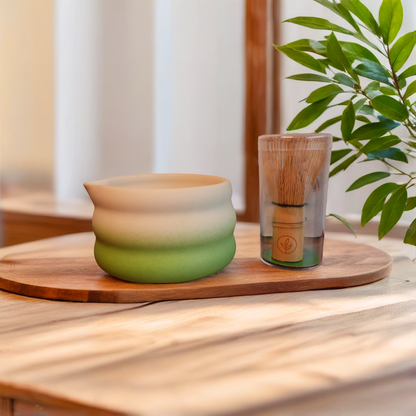 Matcha Whisk & Green Bowl Combo – The Essential Duo